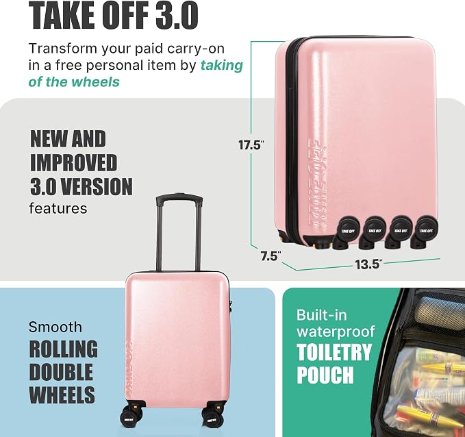 Take OFF Luggage Personal Item 3.0 – 18x14x8 Underseat Carry On - Image 2