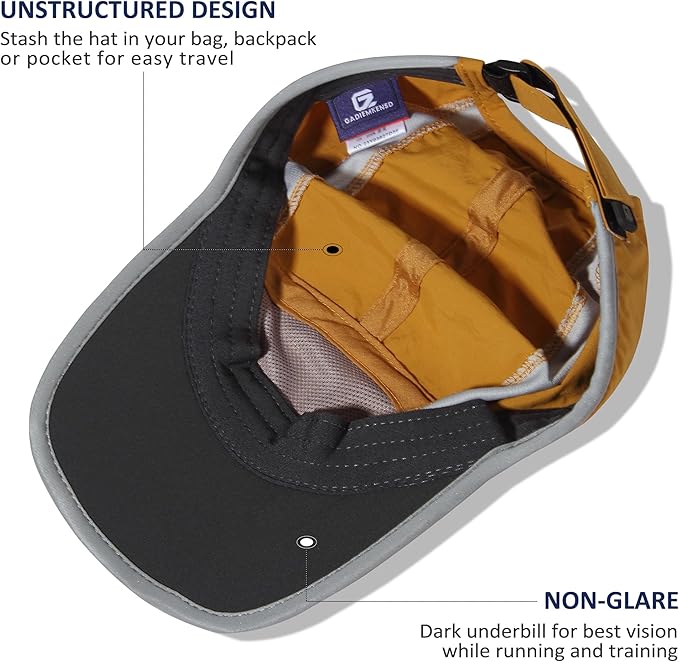 GADIEMKENSD Reflective Folding Outdoor Hat Unstructured Design UPF 50+ Sun - Image 4