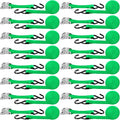 16 Pcs Cambuckle Tie Down Straps 1763lbs Break Strength Securing Straps 1'' x by Riakrum