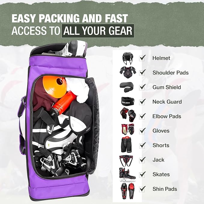Jetstream Heavy Duty Multi Pocket Durable Sports Gym Equipment Travel Duffel Bag - Image 4