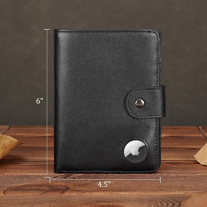 Polare Luxury RFID Blocking Leather Passport Holder Travel Wallet - Image 5