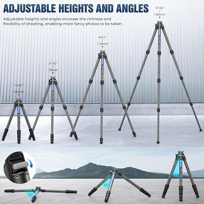 LEOFOTO LS-284CEXX Carbon Fiber Tripod - Image 3