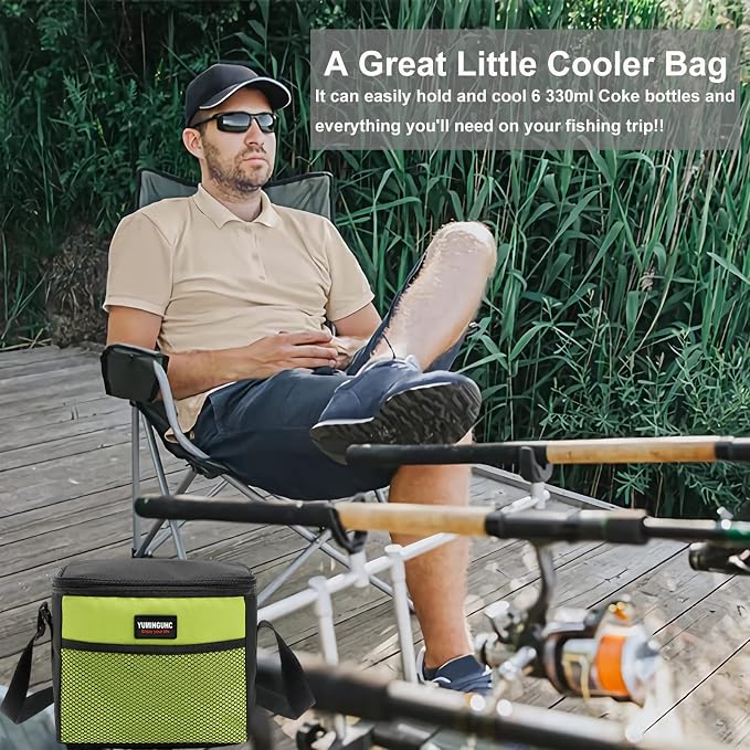 6 Can/5L Lunch Bag for Women Men Portable Lunch Box Small Cooler Bag Soft - Image 7