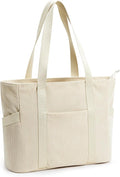 Tote Bag for Women with Zipper, Travel Tote Bags with Compartments Large by Unknown