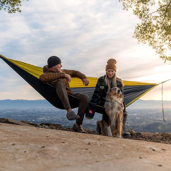 Grand Trunk Double Deluxe Parachute Nylon Hammock - 500lb Capacity Camping - Image 5