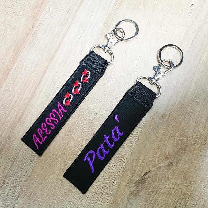 Custom Luggage Tags, Custom Personalized Luggage tag Name, Embroidery Key Ring - Image 6