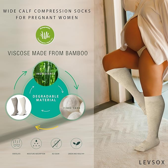 LEVSOX Wide Calf Compression Socks - Image 5