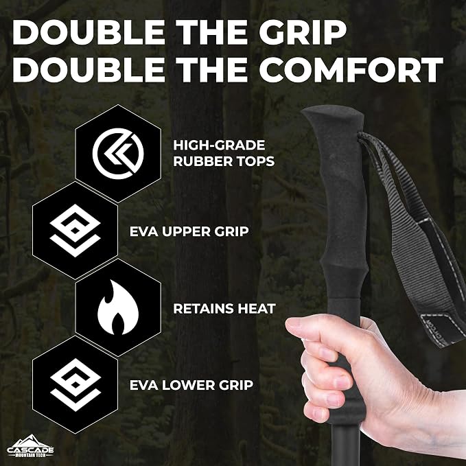 Cascade Mountain Tech Trekking Poles - Image 4