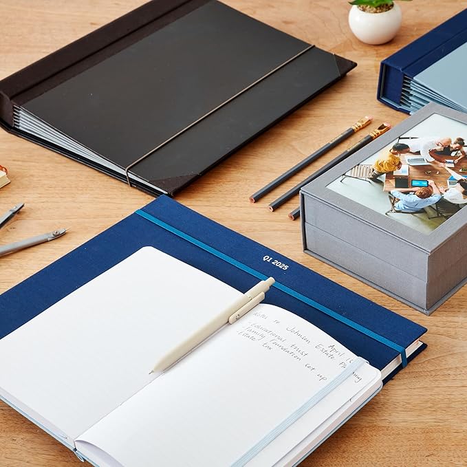 Savor | 2025 Edition The Folio™ Document Organizer | Custom Dyed Cloth-Bound - Image 7