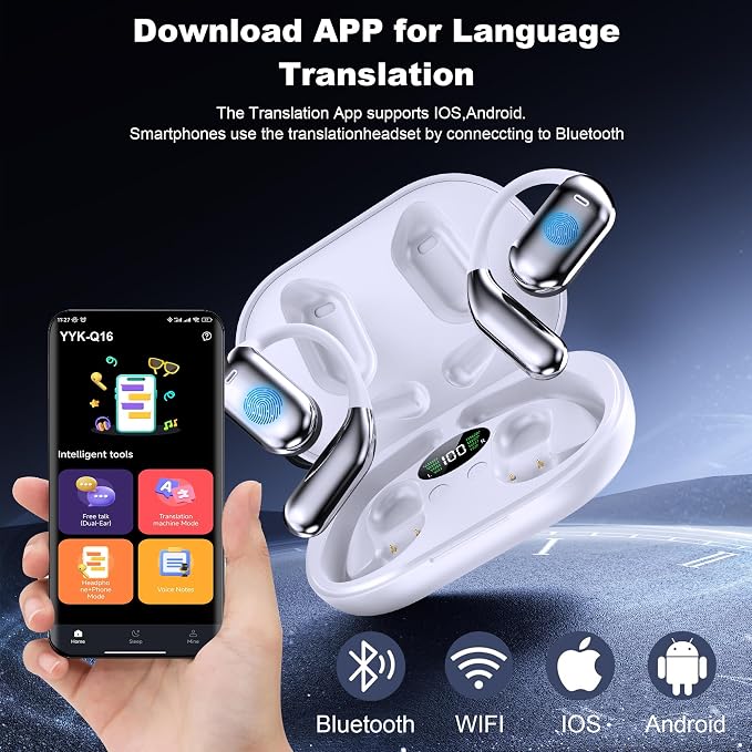 AI Language Translator Earbuds Real Time, 3-in-1 Translation Earbuds 134 - Image 4