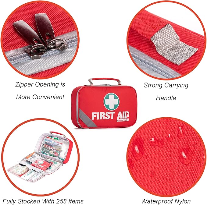 General Medi 2-in-1 First Aid Kit + 43 Piece Mini First Aid Kit -Includes Ice - Image 3
