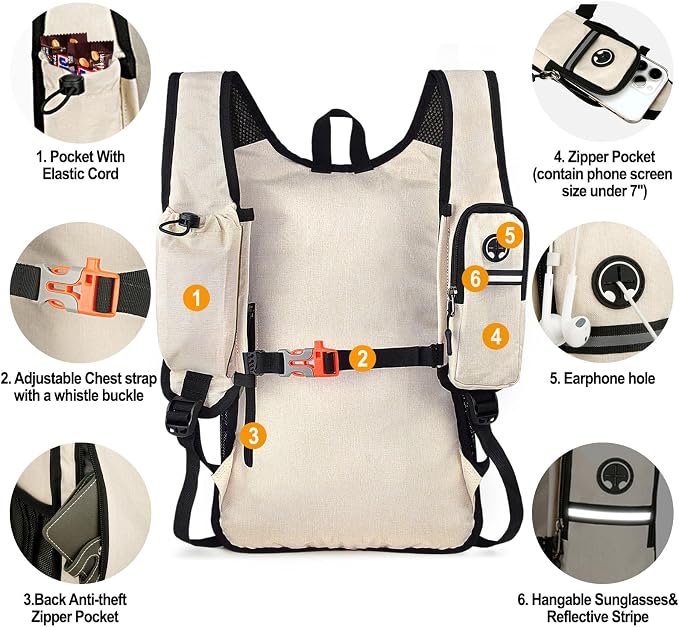 Seektop 15L Small Hiking Backpack - Image 3