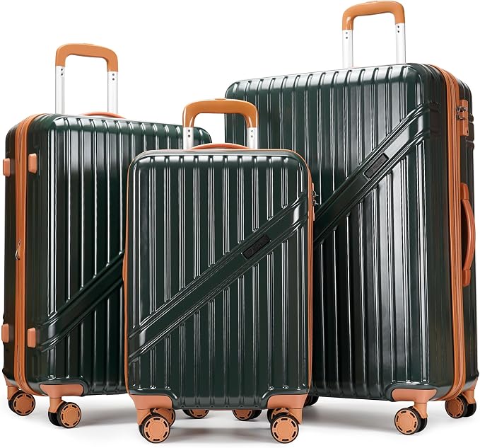 GinzaTravel Luggage Sets 3-Piece Expandable Suitcases by PRIMICIAAuthorizedProducts