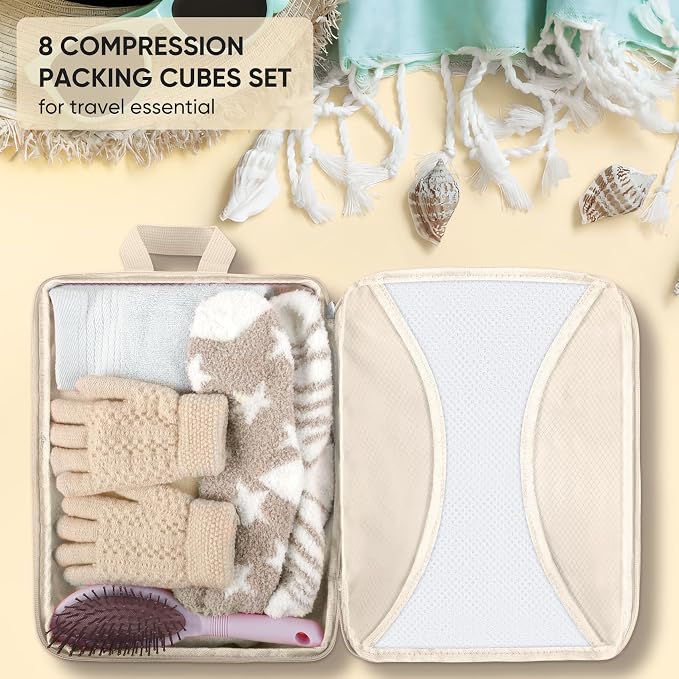 8 Set Compression Packing Cubes - Image 6