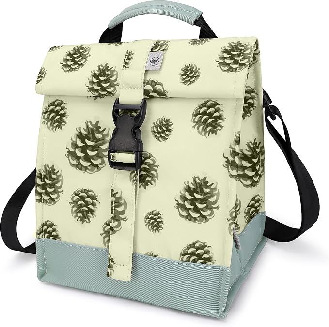 SUNNY BIRD Insulated Lunch Bag Rolltop Lunch Cooler Cute Lunch Box by SUNNYBIRD