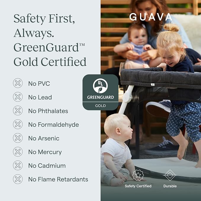 Guava Family Travel Crib includes Lightweight Backpack Design | Certified Baby - Image 6