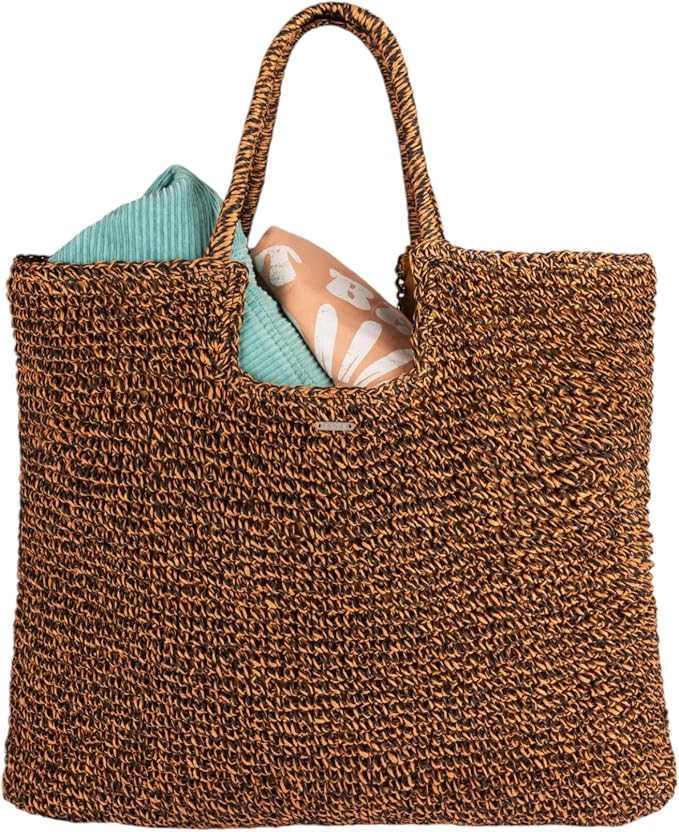 Roxy Women's Beach Tote Bag | Travel | Vacation | Straw | Lightweight | - Image 4