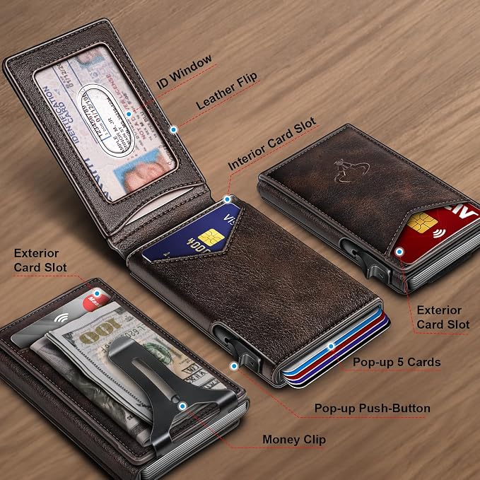 BULLIANT Men Wallet, Money Clip Wallet Slim - Image 2