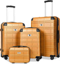 Luggage Sets 4 Piece, ABS PC Lightweight Suitcases by Ottsmn