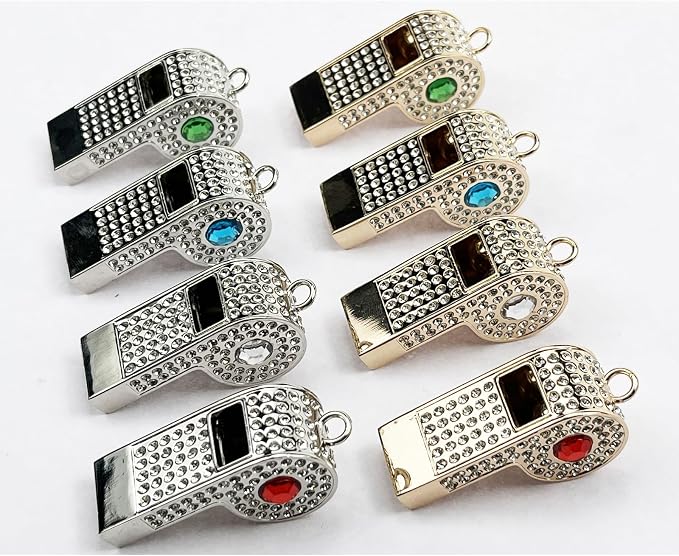 Whistle, Rhinestone Sports Whistle - Image 4