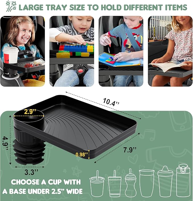 Upgraded Car Seat Tray for Kids Car Seat Tray - Image 3