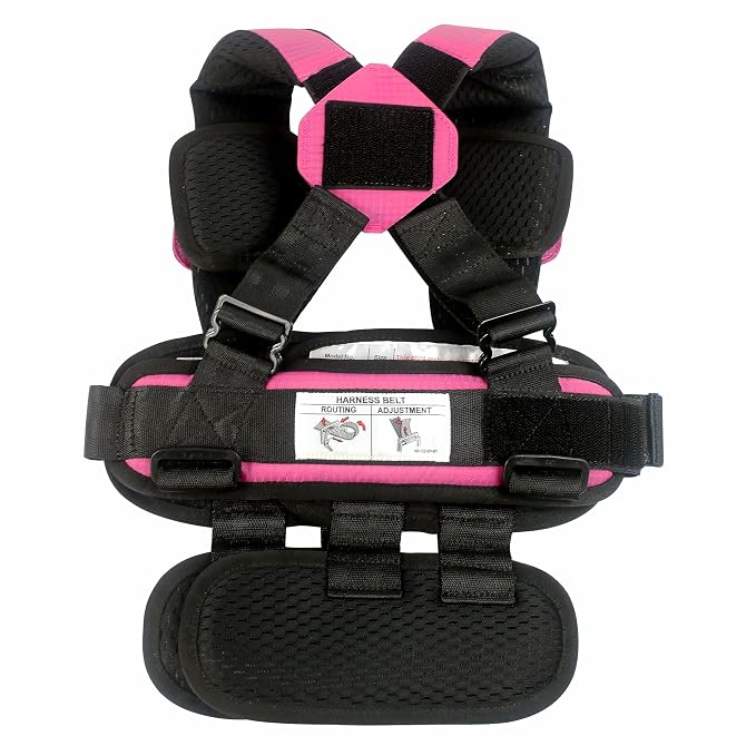 Large Pink, Lightweight, Portable Car Seat - Image 4