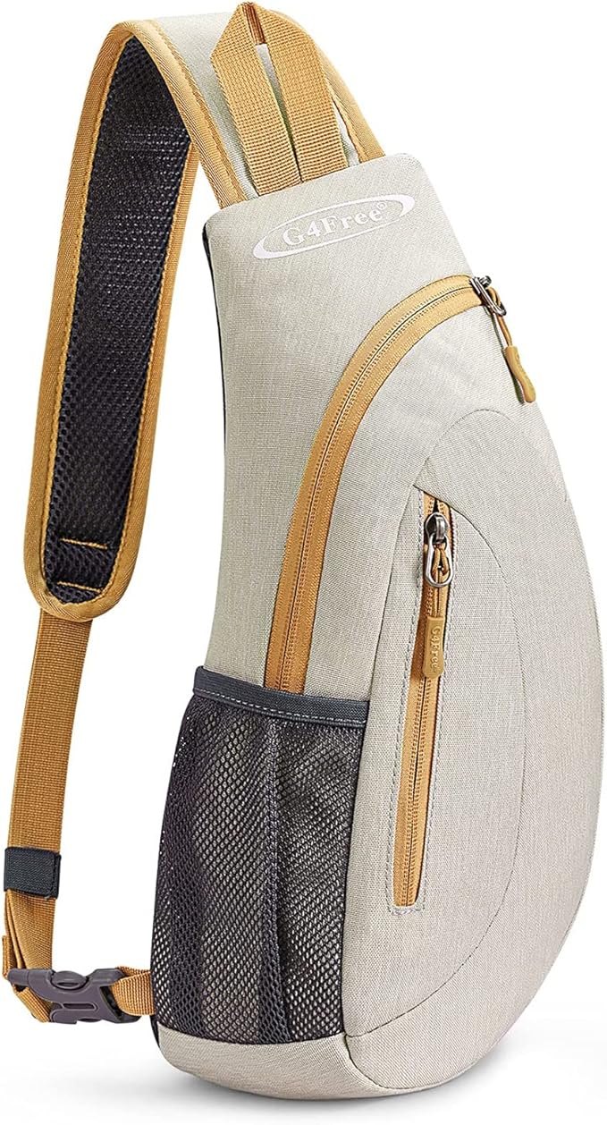 G4Free Sling Bag for Men Women, Small Crossbody Backpack Lightweight Chest by G4Free