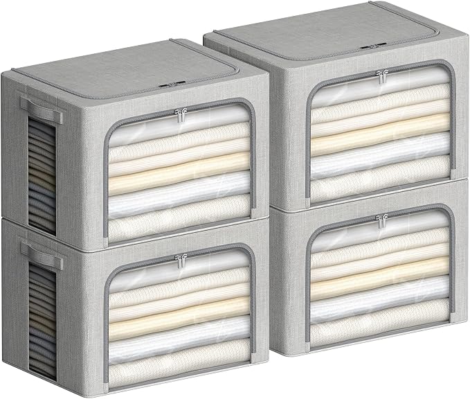 4 Pack Clothes Storage Bins - Image 9