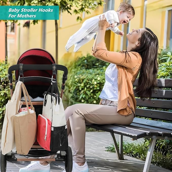 2 Pack Stroller Hooks, Stroller Straps - Image 2