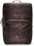 Handmade Leather Backpack for Men and Women, 15.6 Inch Laptop Bag, Genuine by Luxeoria