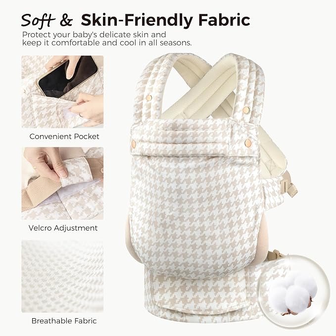 Baby Carrier Newborn to Toddler- Ergonomic, Cozy and Lightweight Infant Carrier - Image 4