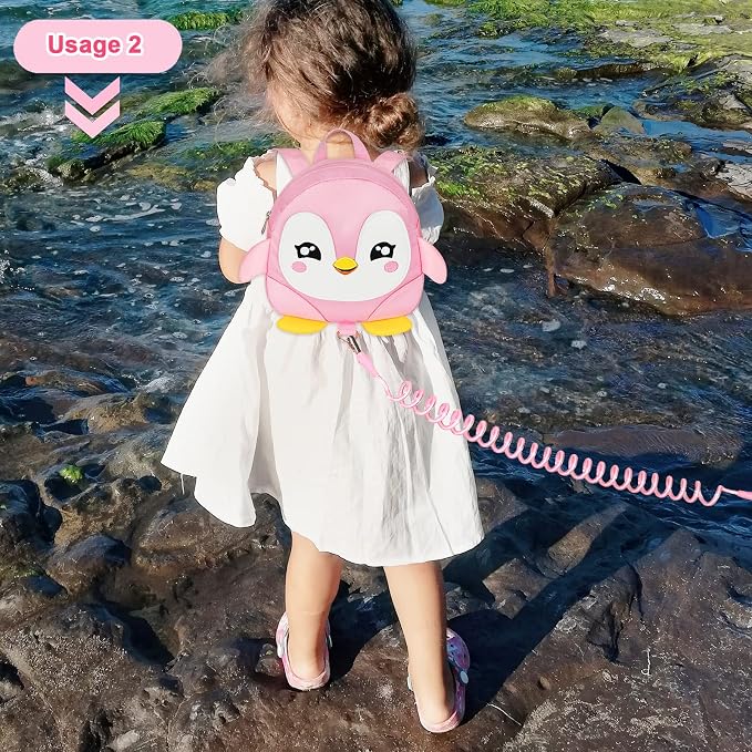 Accmor Toddler Harness Backpack Leash, Cute Penguin Kid Backpacks - Image 6