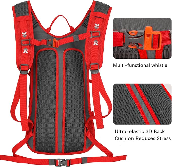 LARIPOP Hydration Backpack, 18L Hiking Backpack - Image 6