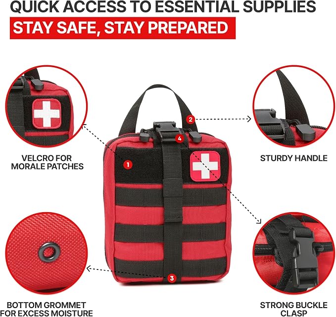 MOLLE Rip Away EMT First Aid IFAK Pouch Medical Empty Bag - Image 3