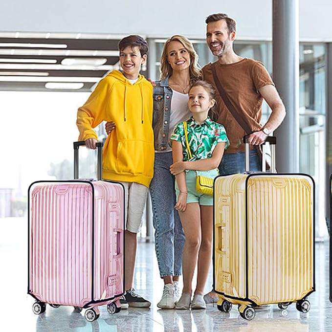 30 Inch Clear PVC Luggage Cover, 0.2mm Thick Lightweight Waterproof, - Image 9