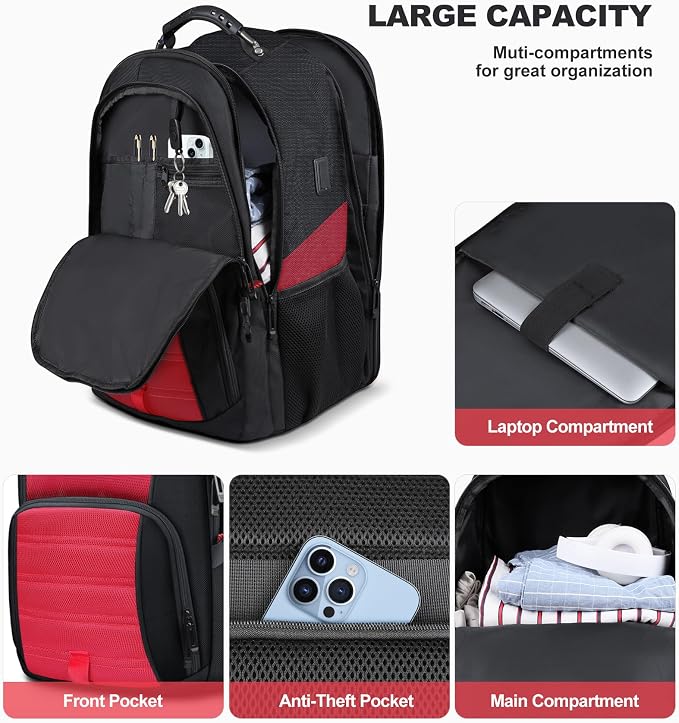 50L Extra Large Backpack, Laptop Backpack, Travel Backpack - Image 5