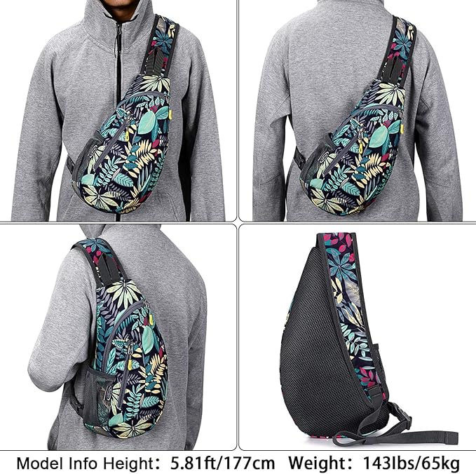 G4Free Sling Bag for Men Women, Small Crossbody Backpack Lightweight Chest - Image 6