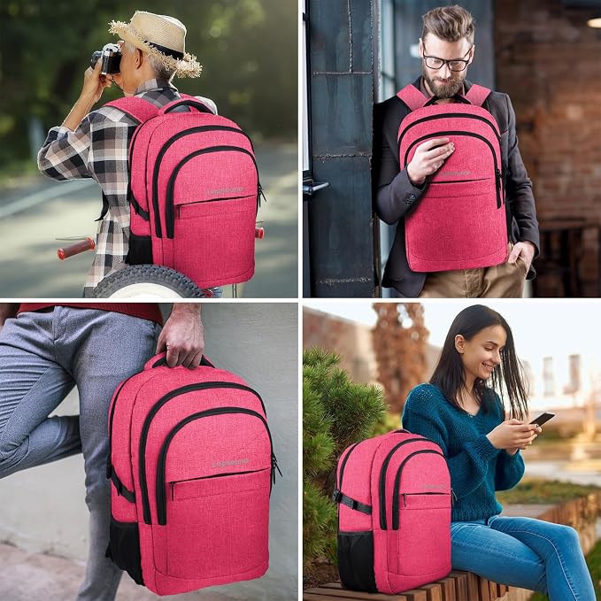 Lapsouno Extra Large Backpack, 17.3 Inch Travel Laptop Backpack, Water - Image 7