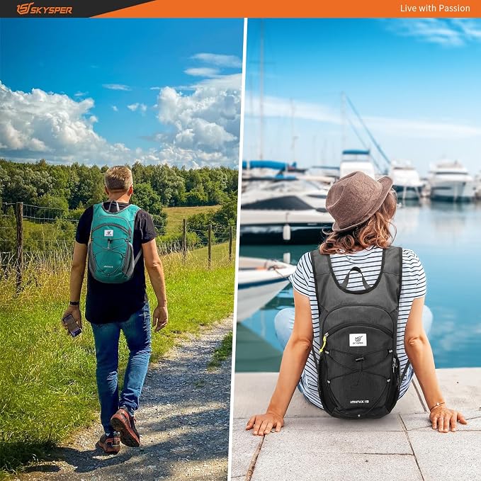 SKYSPER 15L/20L Foldable Hiking Backpack Lightweight Packable Travel Daypack - Image 6