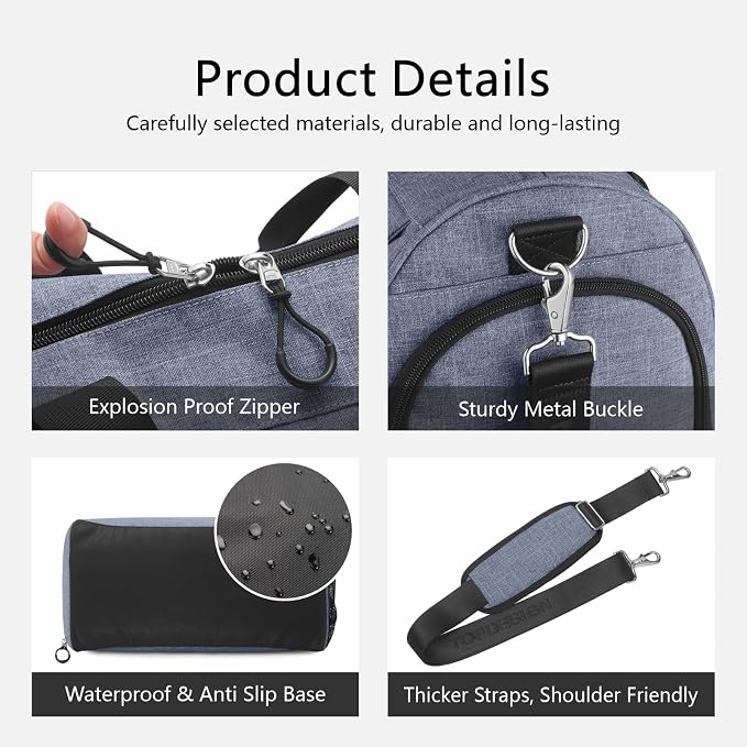 TOPDesign Gym Bag for Women & Men, Unisex Duffel Bag - Image 7