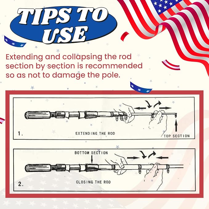 Kids Fishing Pole, Portable Telescopic Kids Fishing Poles - Image 8