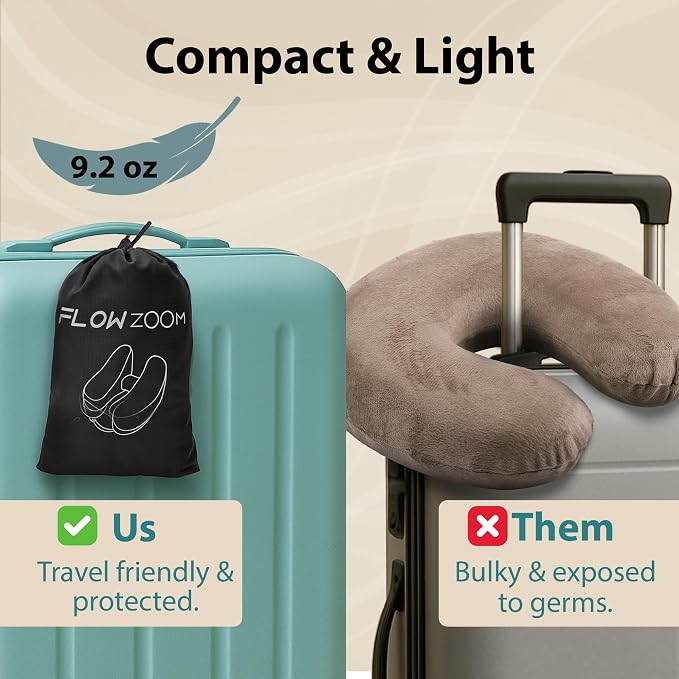 Air Inflatable Neck Pillow for Traveling on Plane - Image 7