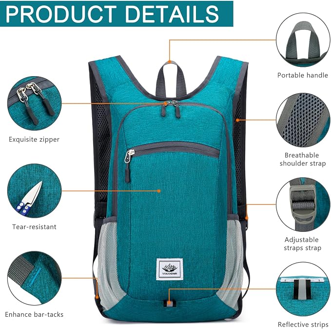 Esup 15L Lightweight Foldable Hiking Backpack - Image 4