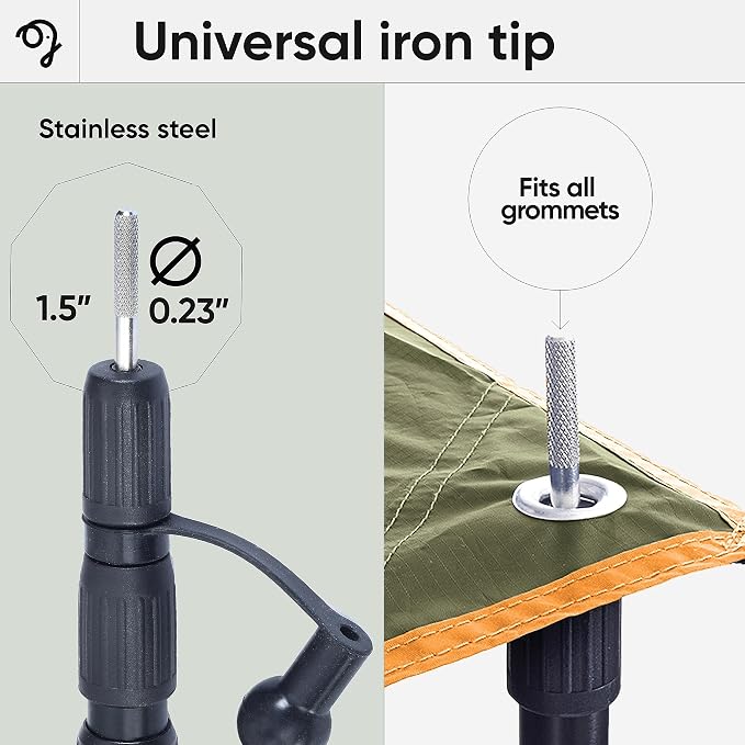 Green Elephant Camping Tarp Poles - Image 4