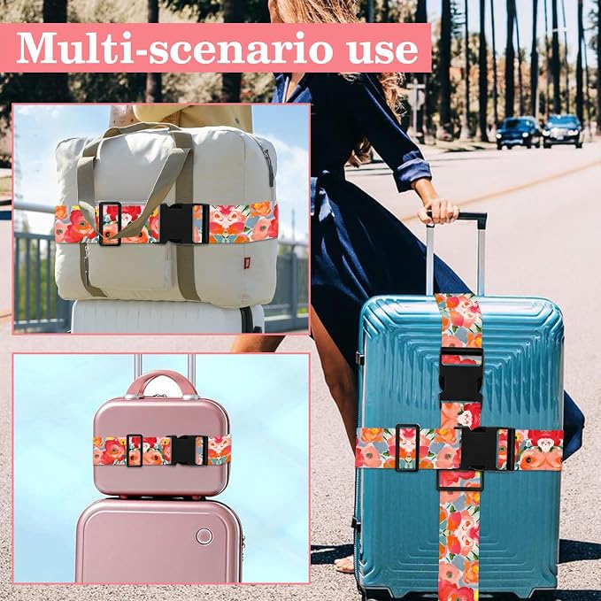 Rose Luggage Straps for Suitcases TSA Approved, Luggage Identifiers for Suitcase - Image 7