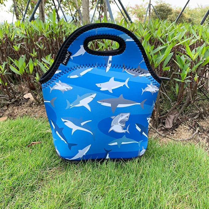 FlowFly Neoprene Kids Lunch box Insulated Soft Bag Mini Cooler Thermal Meal - Image 5