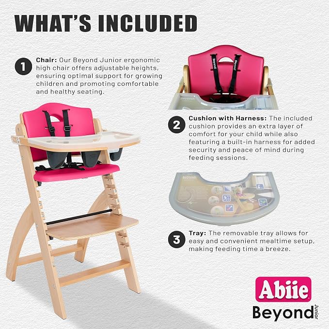 Abiie Beyond Junior Wooden High Chair - Image 3