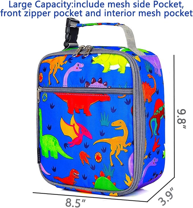 FlowFly Kids Lunch box Insulated Soft Bag Mini Cooler Back to School Thermal - Image 3