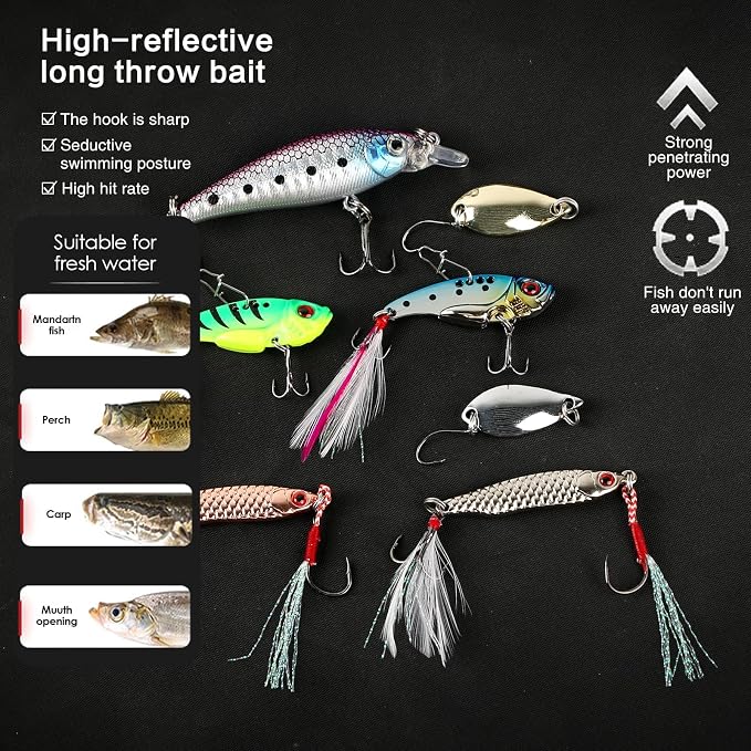 Fishing Pole Set Fishing Rod and Reel Combo, Prefect - Image 3
