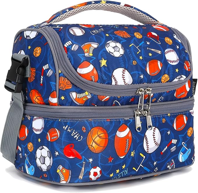 FlowFly Double Decker Cooler Insulated Lunch Bag Large Tote by FlowFly
